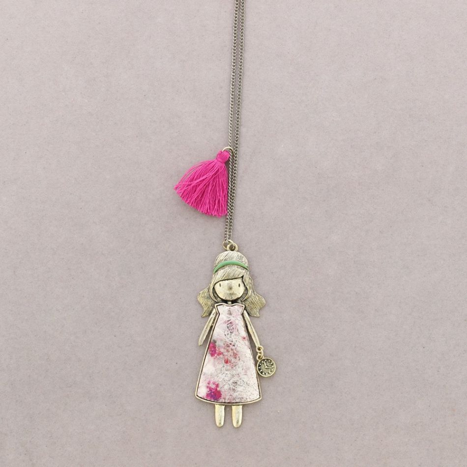 COLLAR LARGO COLGANTE MUÑECA