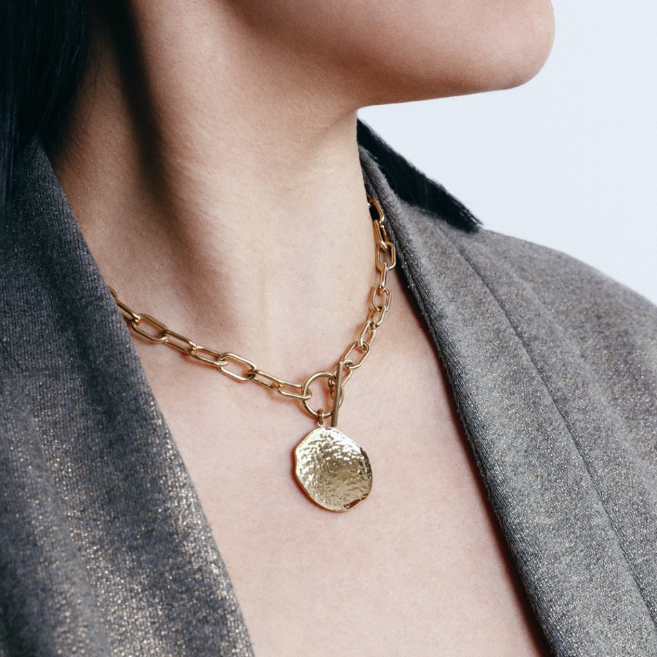 COLLAR MEDALLA ACERO