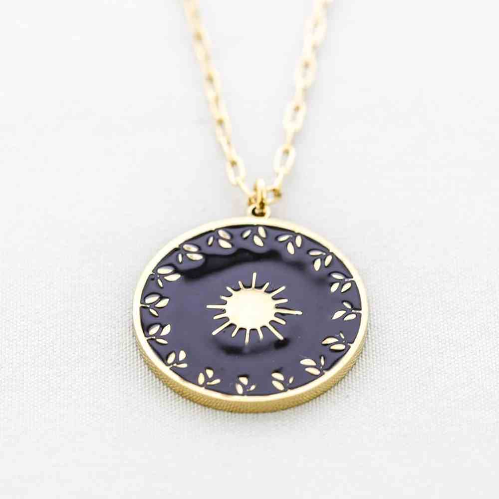 STEEL MEDAL NECKLACE