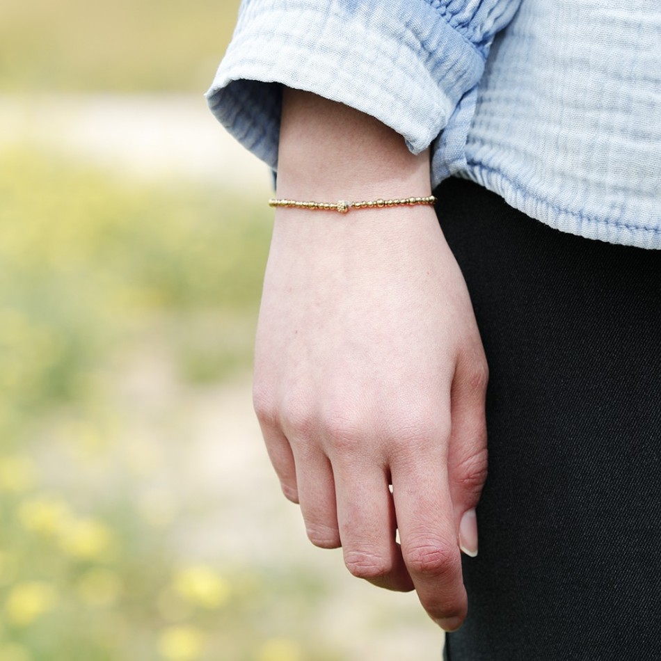 STEEL WHEEL BRACELET