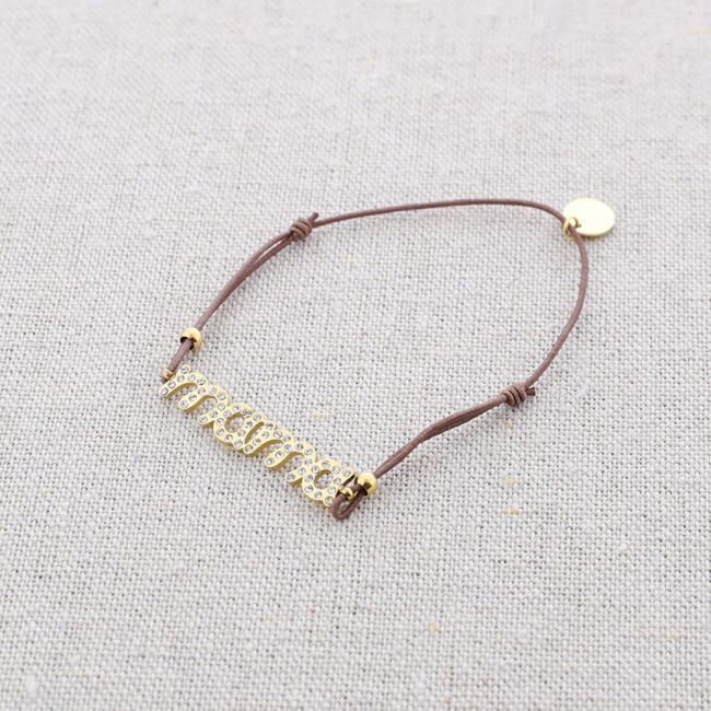 PULSERA ACERO MAMÁ CRISTALES
