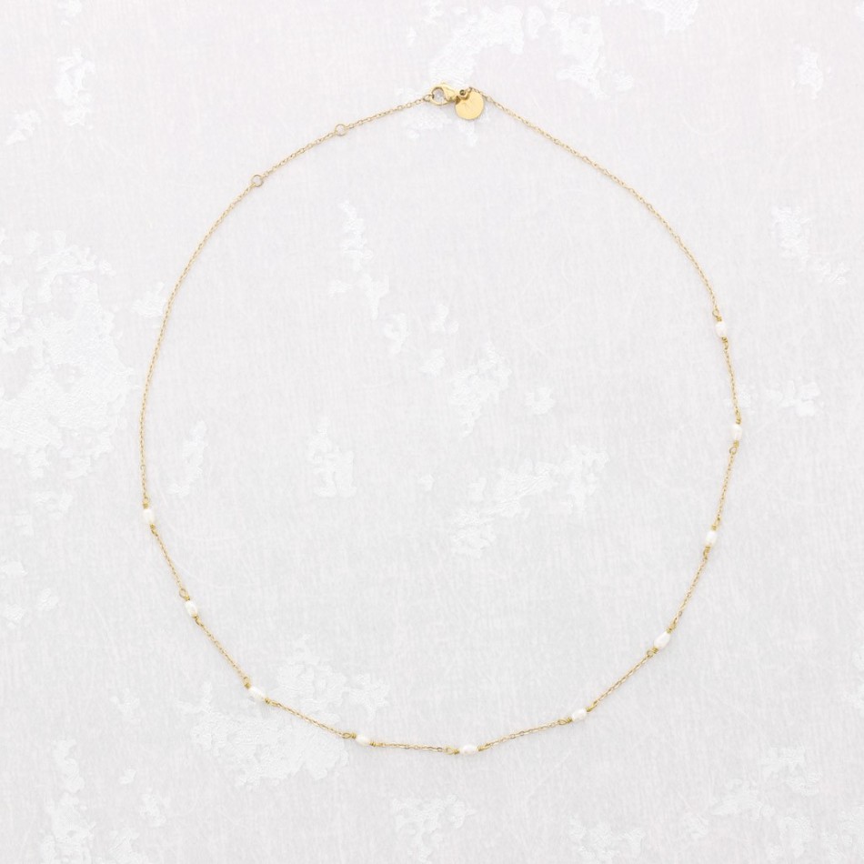 COLLAR PERLAS ACERO