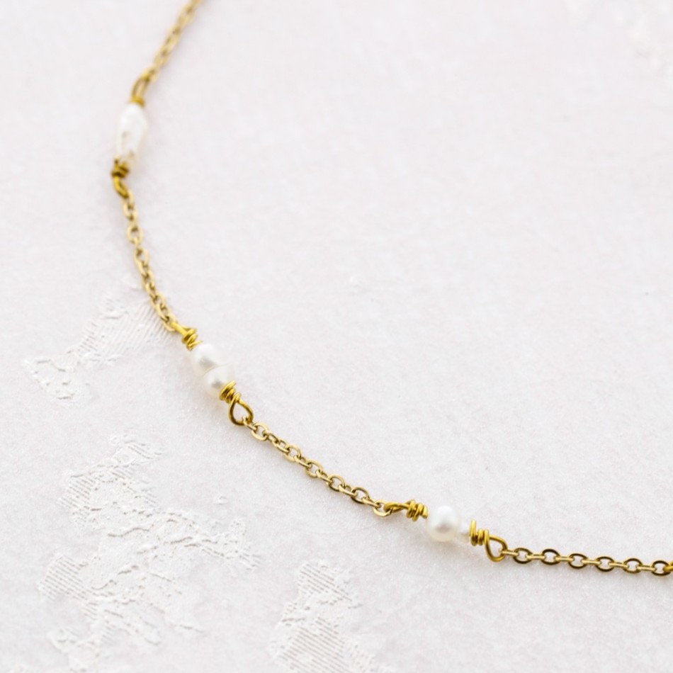 PULSERA PERLAS ACERO