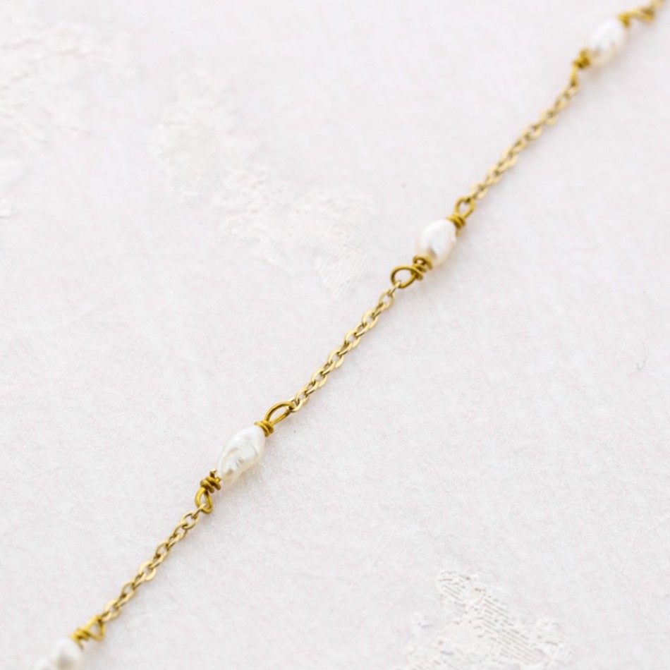 PULSERA PERLAS ACERO