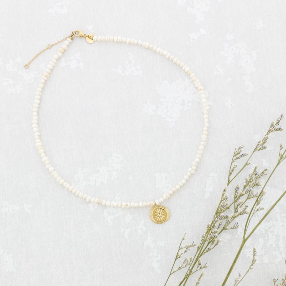 COLLAR PERLAS ACERO