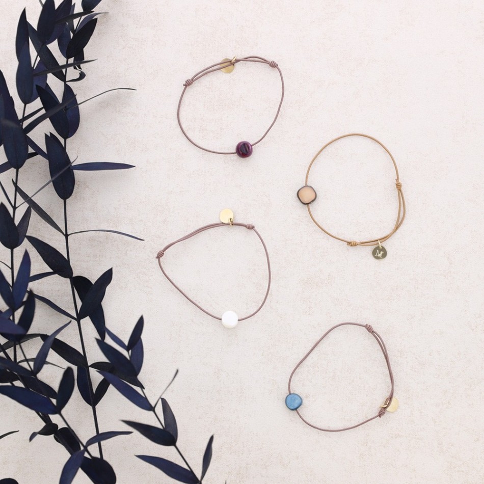 STEEL BRACELET STONE