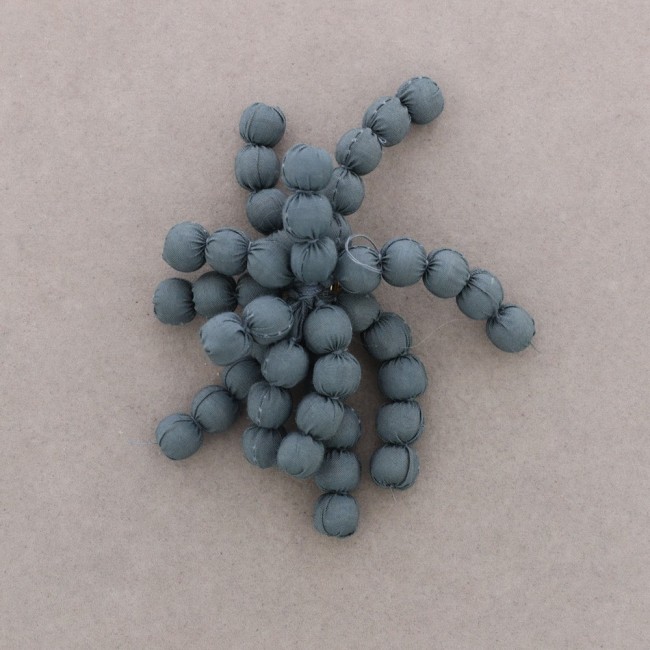 FLOWER BROOCH WITH COATED BALLS