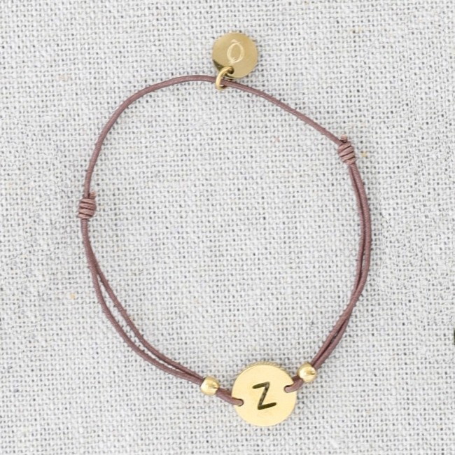 PULSERA ELÁSTICA ACERO LETRA Z