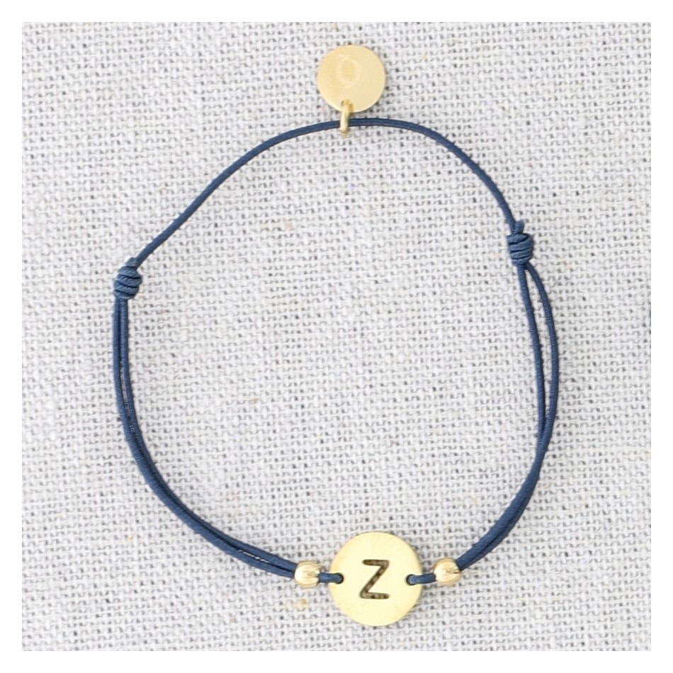 PULSERA ELÁSTICA ACERO LETRA Z