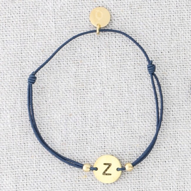 PULSERA ELÁSTICA ACERO LETRA Z