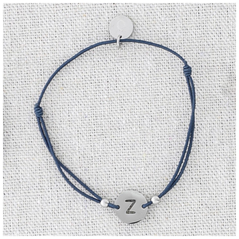 PULSERA ELÁSTICA ACERO LETRA Z