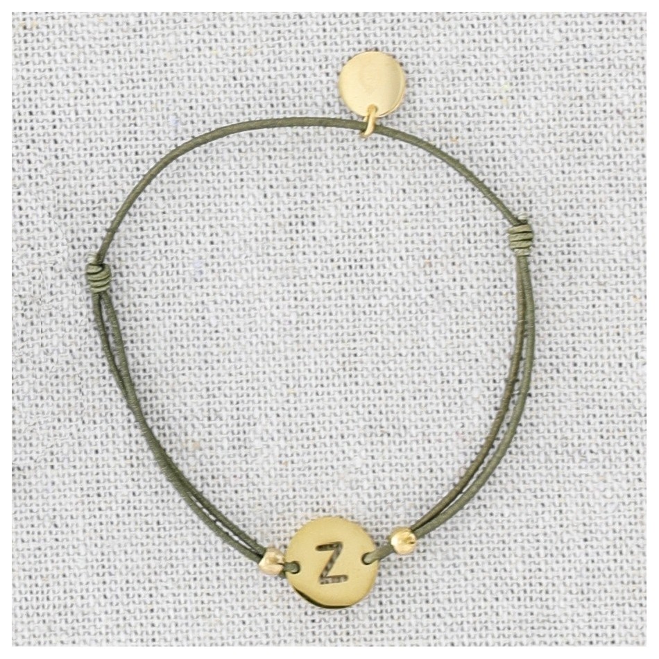 PULSERA ELÁSTICA ACERO LETRA Z