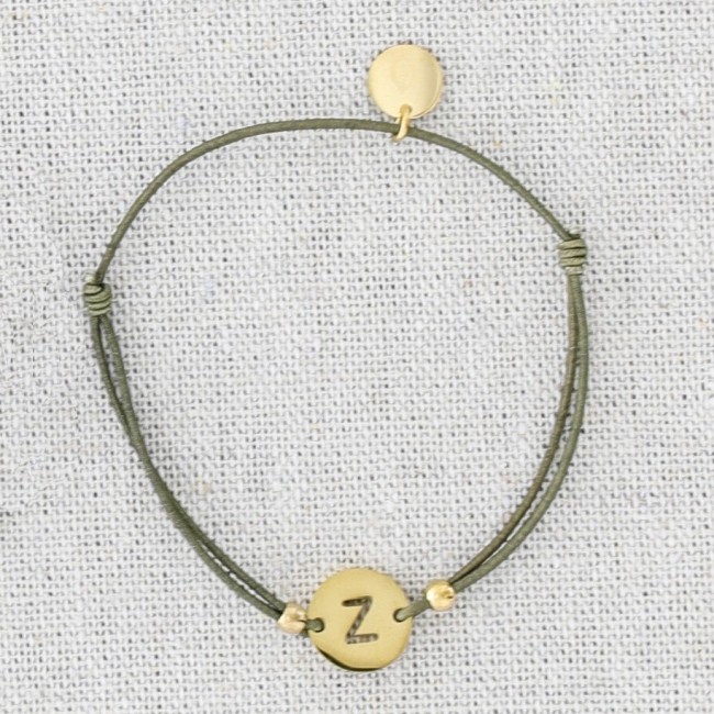 PULSERA ELÁSTICA ACERO LETRA Z