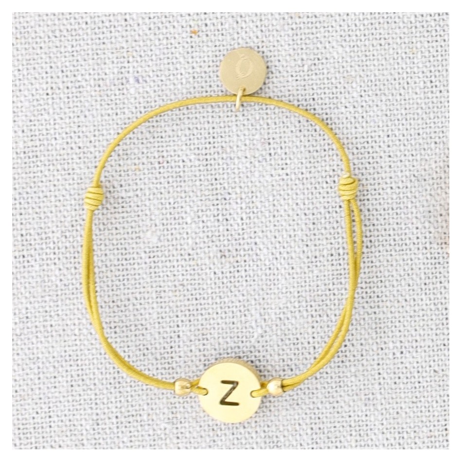 PULSERA ELÁSTICA ACERO LETRA Z