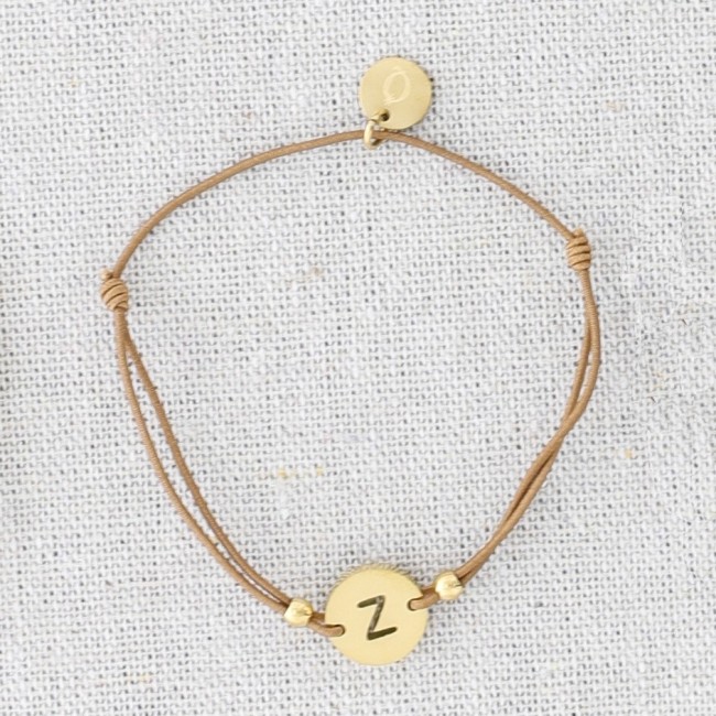 PULSERA ELÁSTICA ACERO LETRA Z