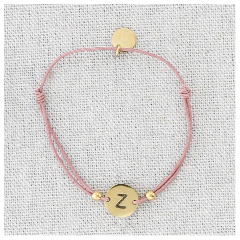 PULSERA ELÁSTICA ACERO LETRA Z