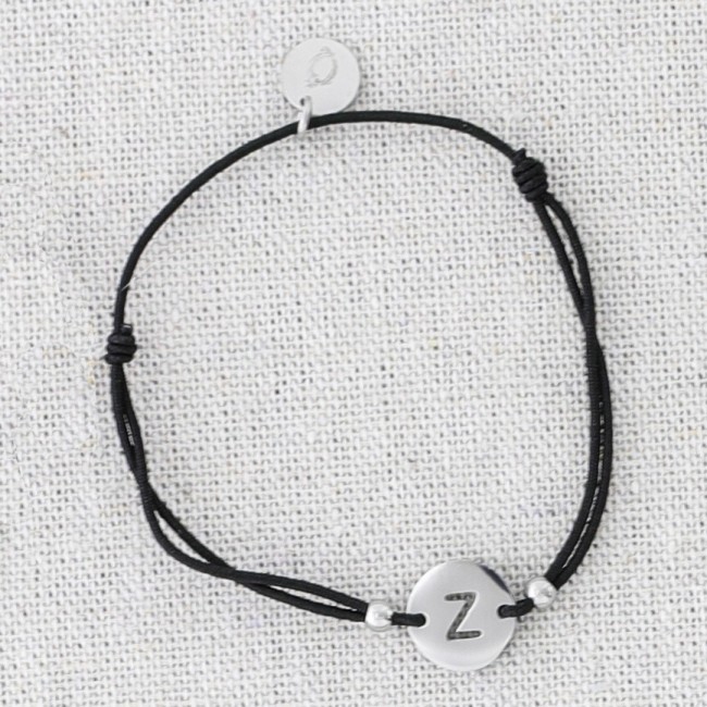 PULSERA ELÁSTICA ACERO LETRA Z