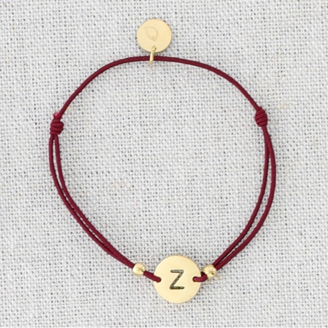 PULSERA ELÁSTICA ACERO LETRA Z