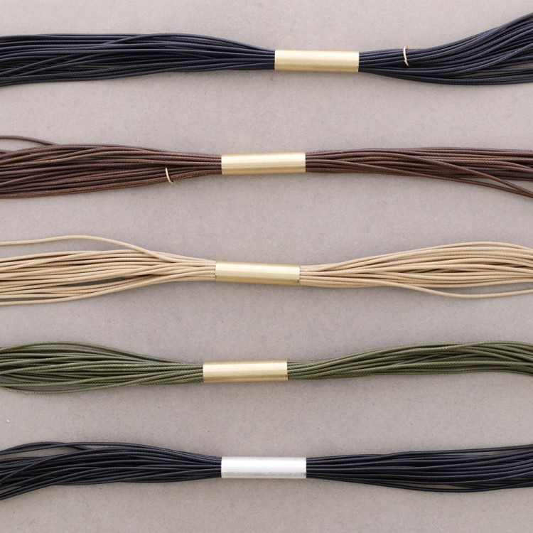 ADJUSTABLE LEATHER NECKLACE WITH METAL BEADS 2