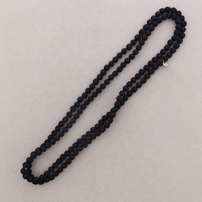 LONG COATED BALL NECKLACE 8MM*1.5M