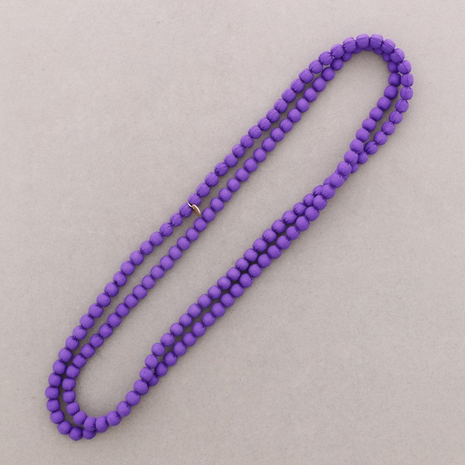 LONG COATED BALL NECKLACE 8MM*1.5M