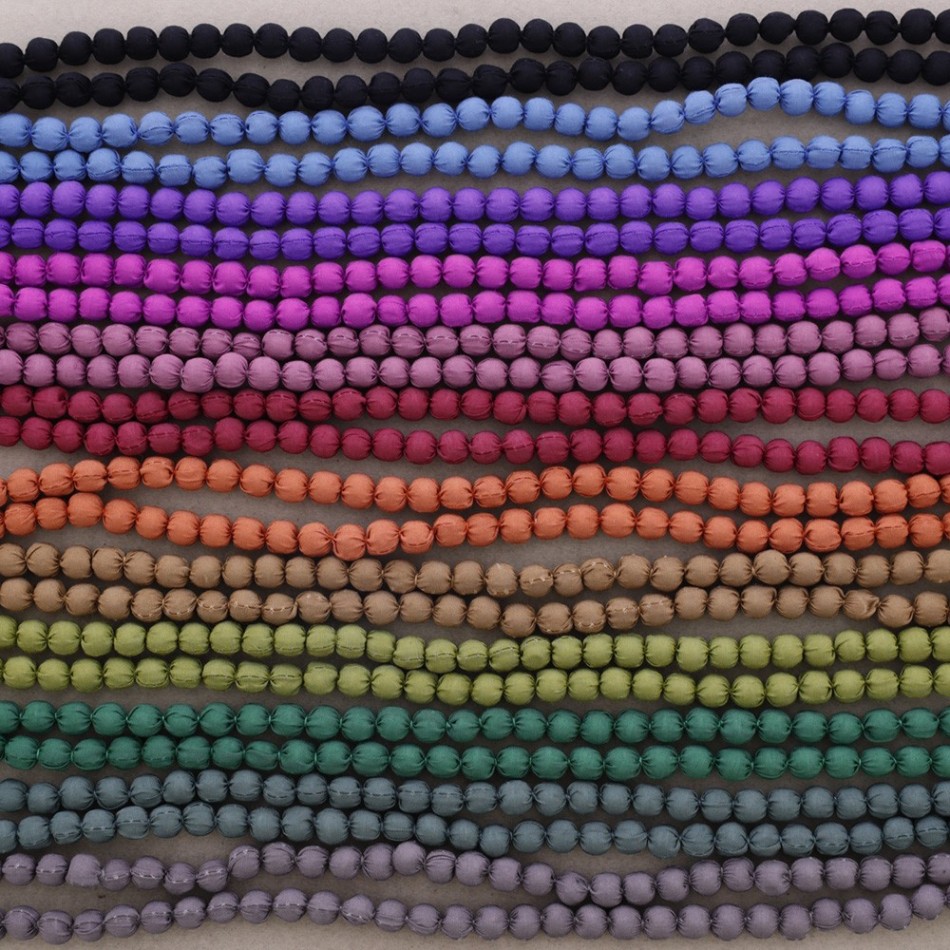 COLLAR LARGO BOLAS REVESTIDAS 8MM*1,5M