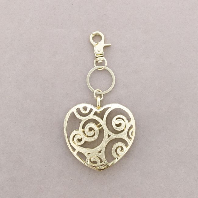 FILIGREE HEART KEYCHAIN