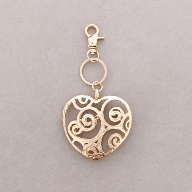 FILIGREE HEART KEYCHAIN