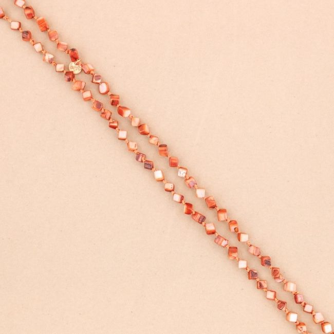 NACRE RHOMBUS LONG NECKLACE 1.2M
