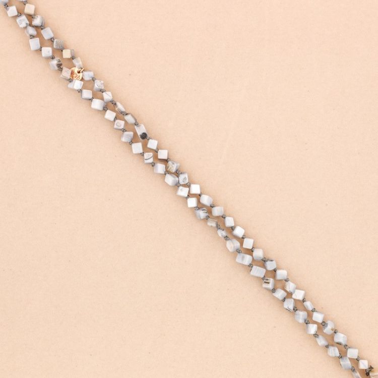 NACRE RHOMBUS LONG NECKLACE 1.2M 2