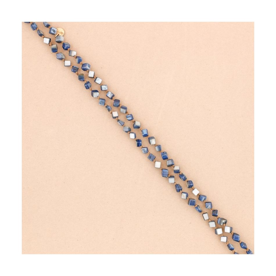 NACRE RHOMBUS LONG NECKLACE 1.2M