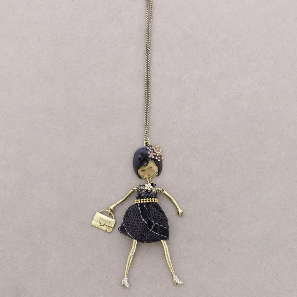 LONG PENDANT NECKLACE CARINE DOLL