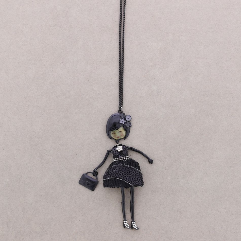 LONG PENDANT NECKLACE CARINE DOLL