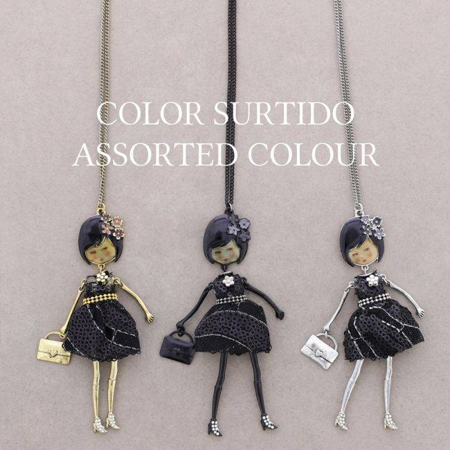 LONG PENDANT NECKLACE CARINE DOLL