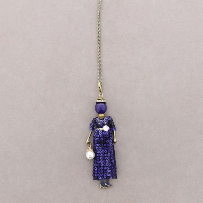 LONG PENDANT NECKLACE ELEGANT DOLL