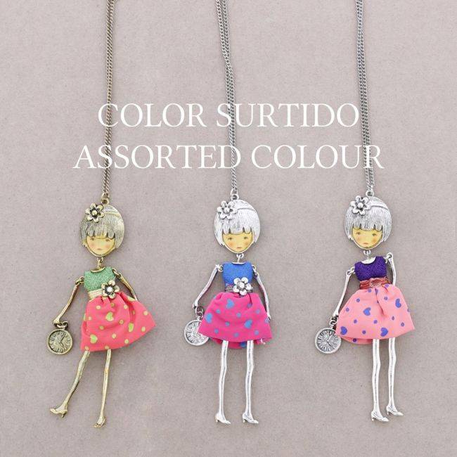 LONG PENDANT NECKLACE CARINE DOLL