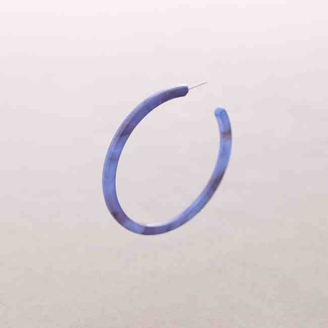 RESIN HOOP EARRINGS