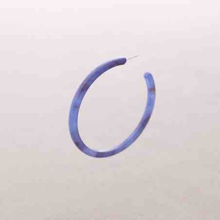 RESIN HOOP EARRINGS