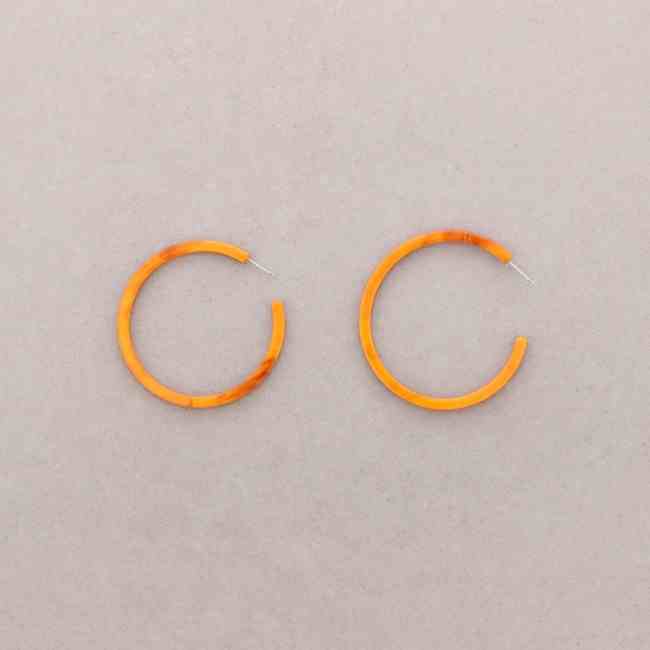 PENDIENTES ARO RESINA