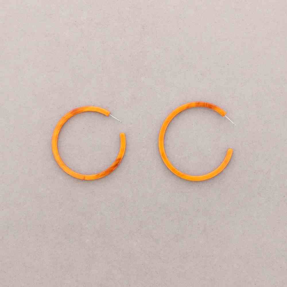 PENDIENTES ARO RESINA