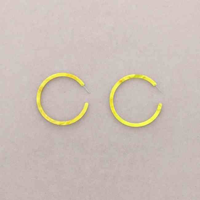 PENDIENTES ARO RESINA