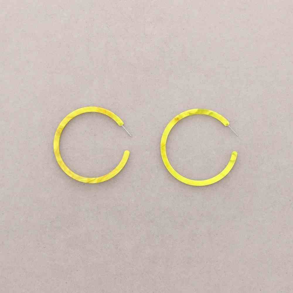 PENDIENTES ARO RESINA