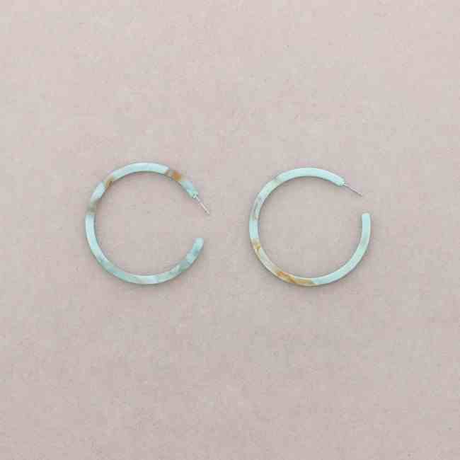 PENDIENTES ARO RESINA