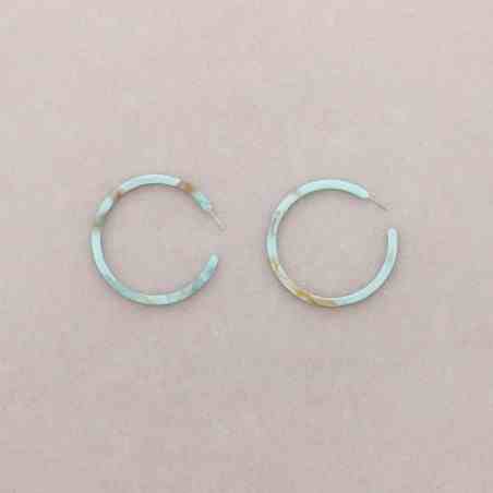 PENDIENTES ARO RESINA