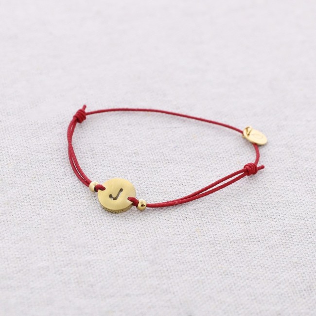 ELASTIC STEEL LETTER J BRACELET