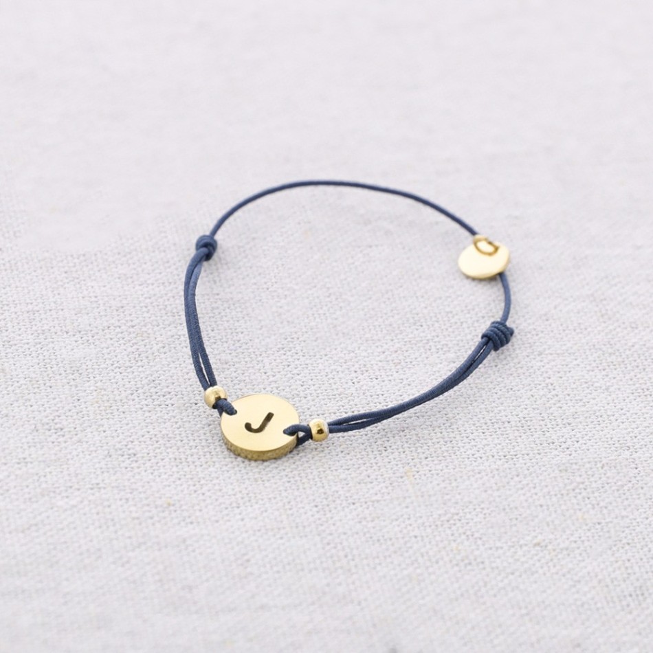 ELASTIC STEEL LETTER J BRACELET
