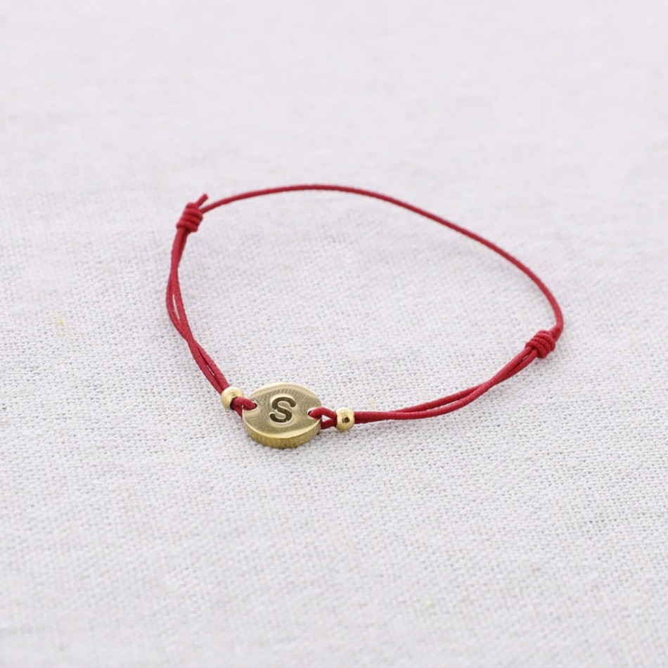 PULSERA ELÁSTICA ACERO LETRA S