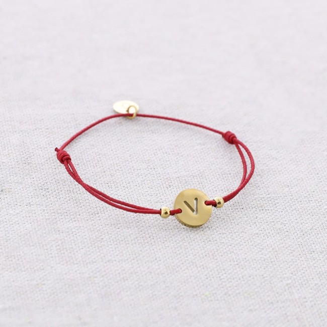 ELASTIC STEEL LETTER V BRACELET
