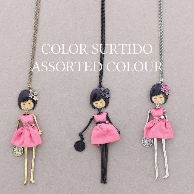 COLLAR LARGO COLG. MUÑECA CARINA