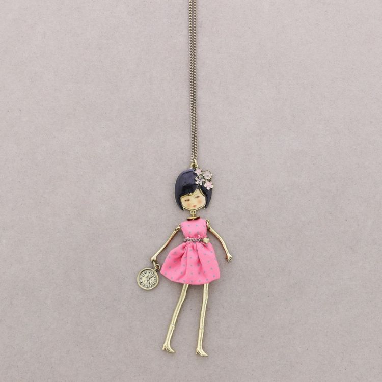 LONG PENDANT NECKLACE CARINE DOLL 2